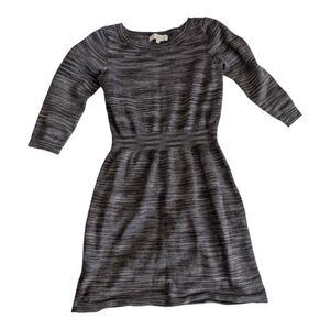 LOFT Gray Wool Blend Sweater Dress